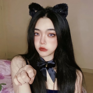 Cài Tóc Tai Mèo Trắng Đen