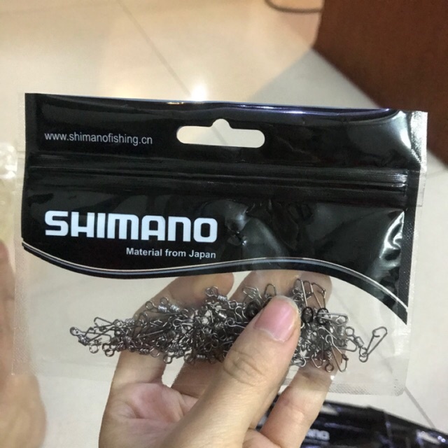Khoá link câu cá shimano 1 vòng thép không gỉ
