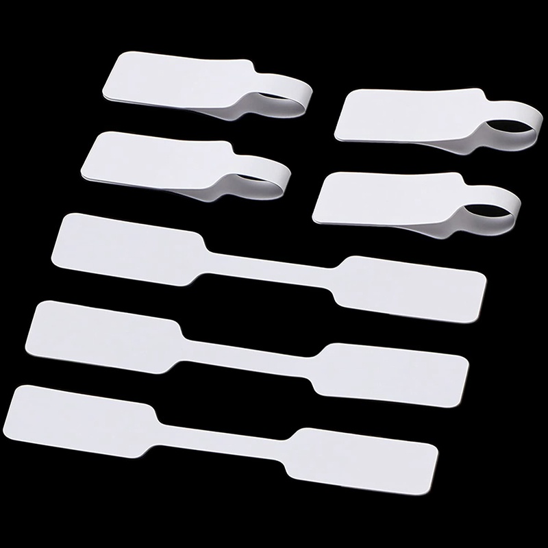 500 cái trống Trang sức Giá Thẻ Dán Nhãn Giá Trang sức cho Vòng cổ Giá Bông tai Nhận dạng Nhãn Hình chữ nhật