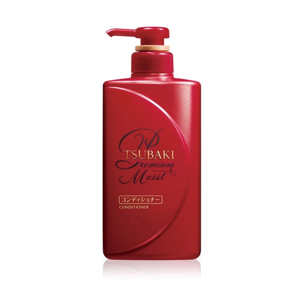 Dầu Gội Và Dầu Xả Dưỡng Tóc Bóng Mượt Tsubaki Premium Moist 490ml Màu Đỏ