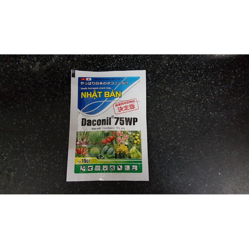 Daconil 75wp Thuốc trừ bệnh thán thư, đóm vàng lá gói 15gr