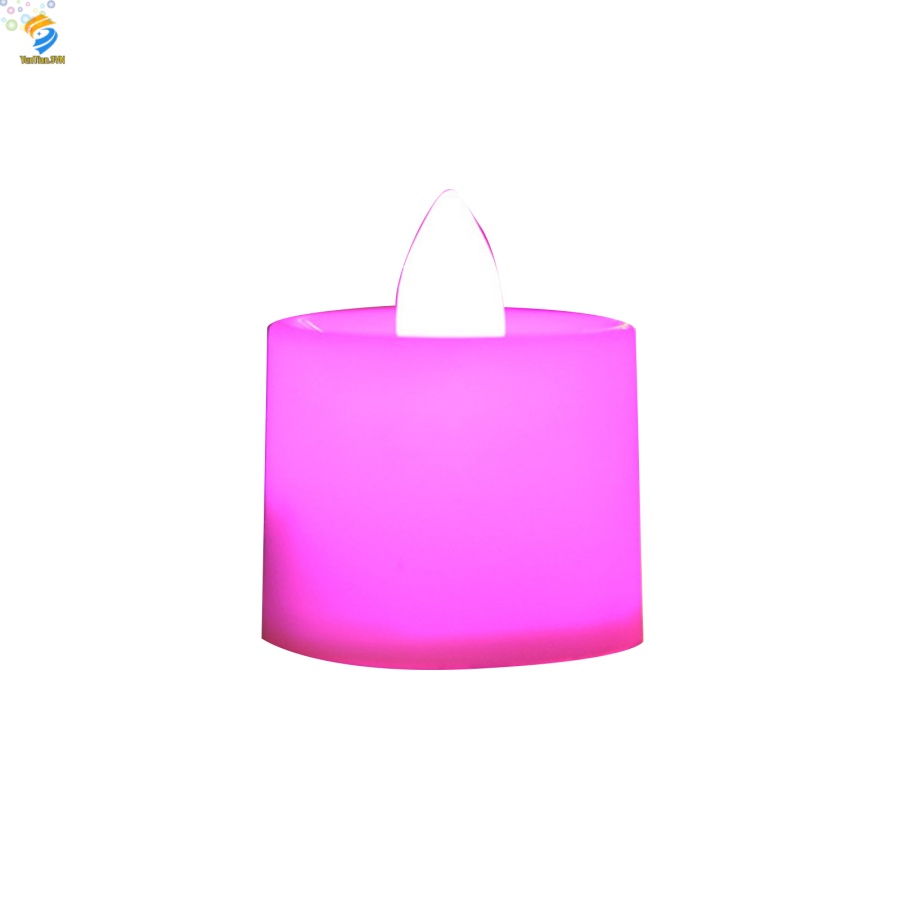1 Đèn LED Hình Nến Không Lửa Chạy Pin Không Khói Dùng Trang Trí Nhà Cửa / Tiệc Cưới