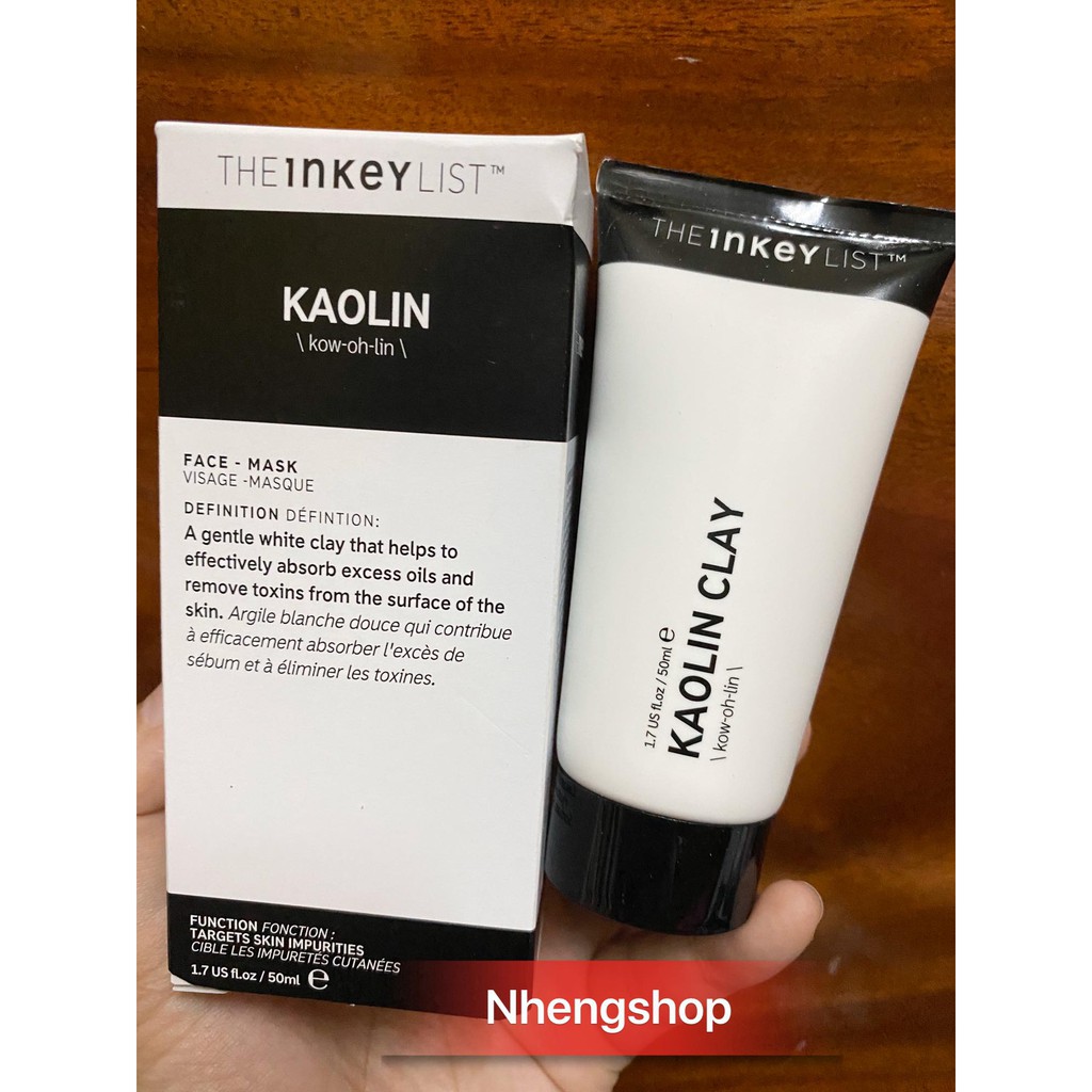 [50ml] Mặt nạ đất sét The INKEY List Kaolin Clay Mask