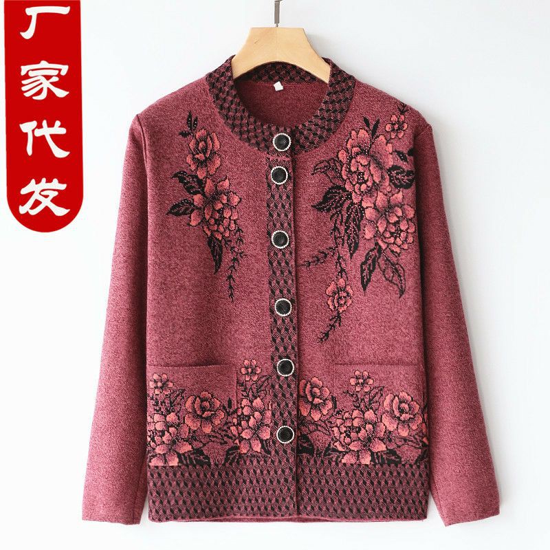 Áo len cài cúc Quảng Châu cho Mẹ Bà