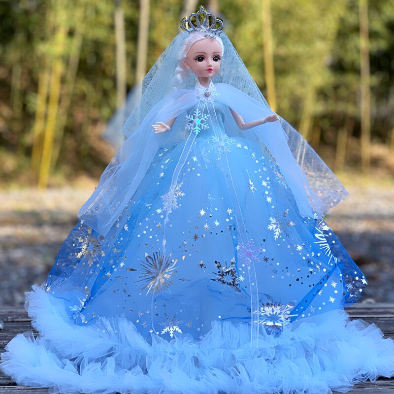 Búp bê Elsa búp bê 30cm có khớp giá rẻ đồ chơi cho bé gái phát triển trí tuệ ANDAKIDS AD871