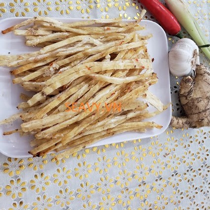 Khô cá bống cắt nướng, cá thiều sợi ăn liền đặc sản Nha Trang,  gói 500 gram - Seavy