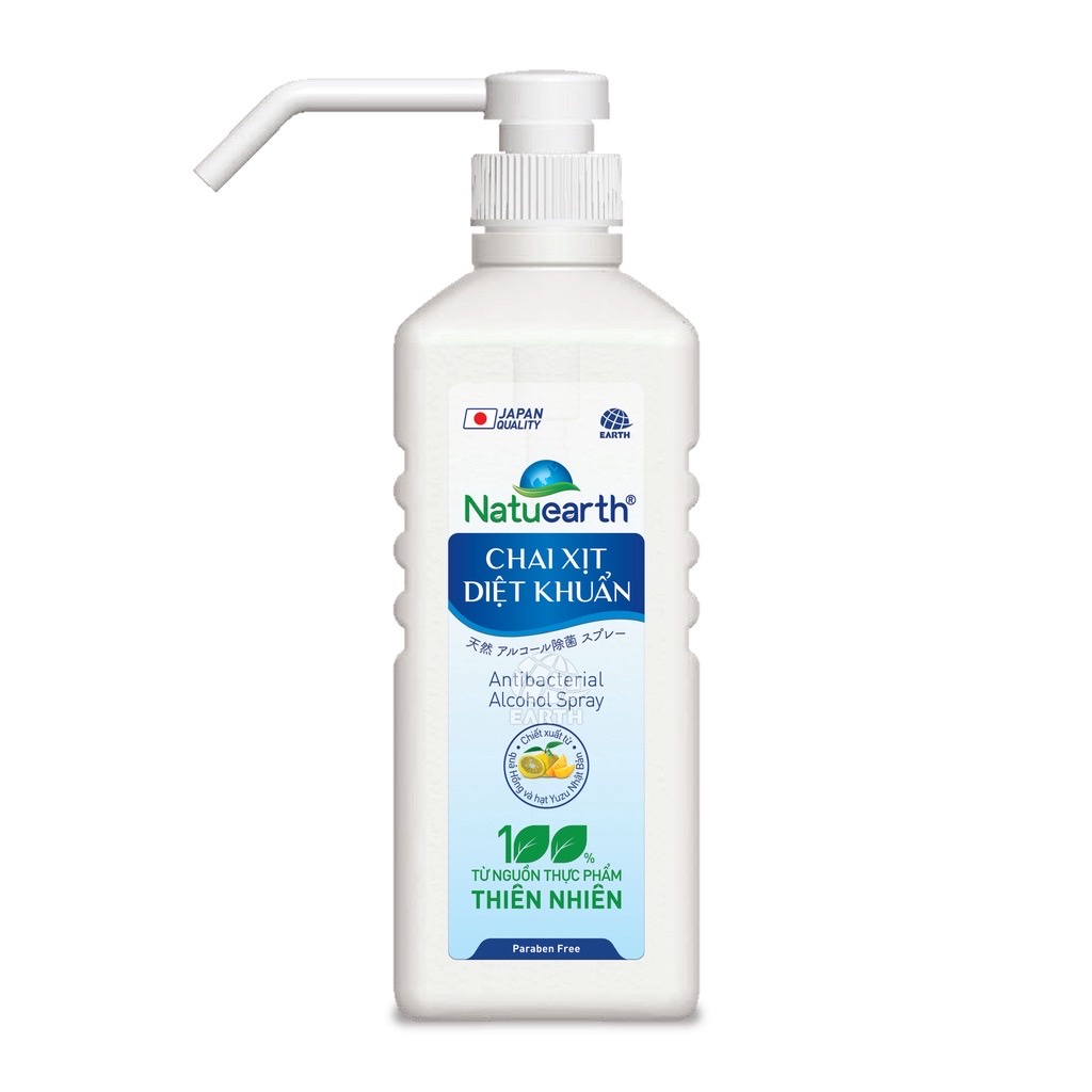 Nước xịt diệt khuẩn dạng cồn Natuearth 750ml