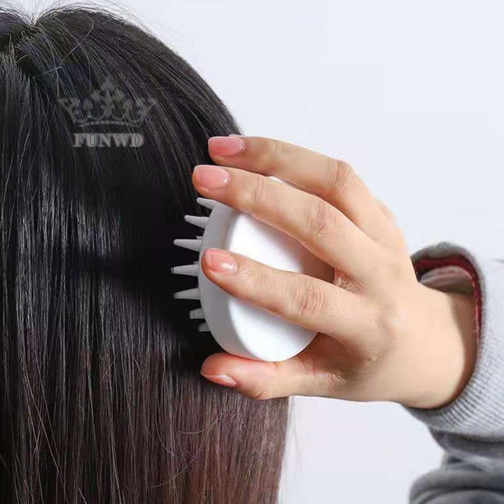 【FUNWD】Shampoo Brush Itching Artifact Portable Round Silicone Universal Adult
