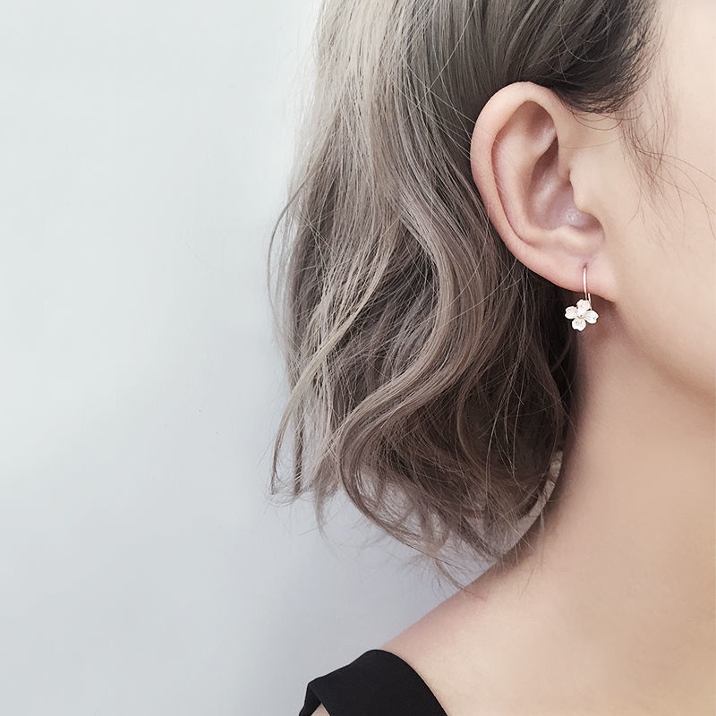 Iu Bông Tai Mạ Bạc 925 Hình Bướm Đơn Giản Thời Trang Dành Cho Nữ