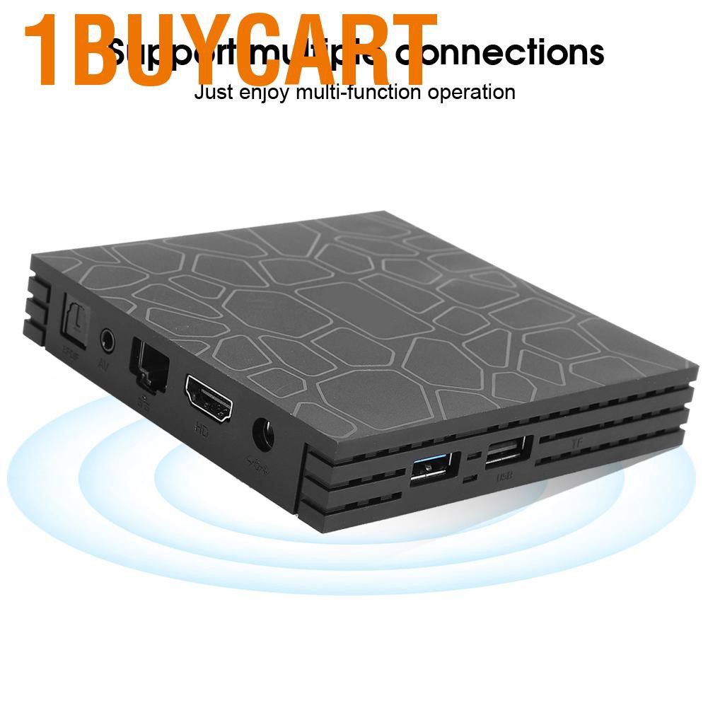 1buycart T9 Smart Media Intelligent Multimedia Player 4K TV Box 100‑240V 4+32G for Android 9.0