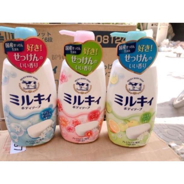 Sữa tắm bò Cow Brand Milky 550 ml