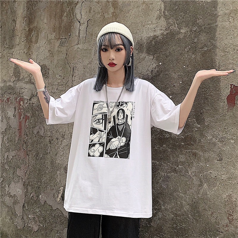 Áo thun tay lỡ form rộng Uchiha Itachi, Áo phông unisex Tiger.86 AFR263