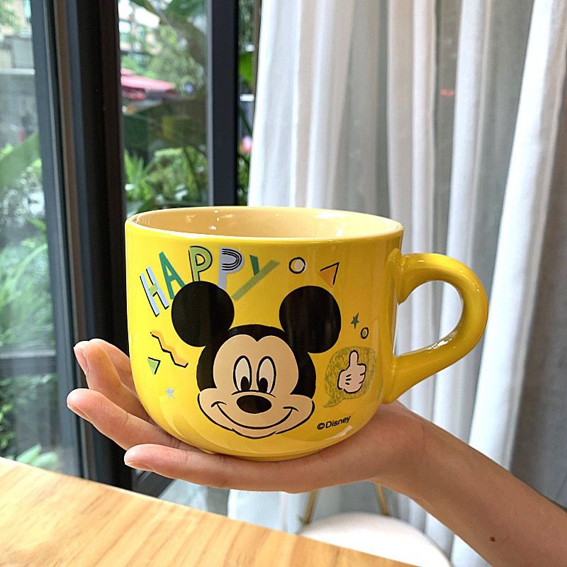 Cốc Sứ Uống Nước In Hình Chuột Mickey Minnie Dễ Thương