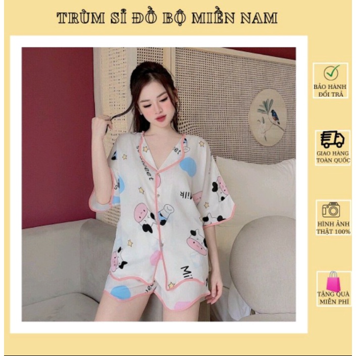 (HCM) Bộ đồ ngủ Lụa latin siêu mát. | BigBuy360 - bigbuy360.vn