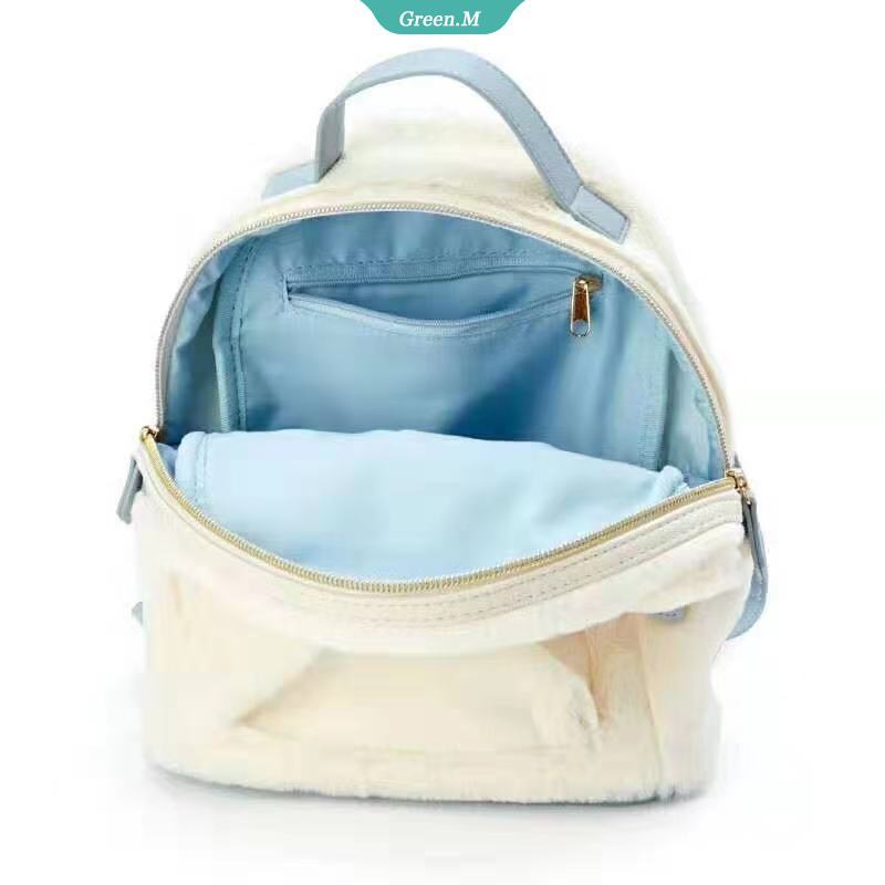 SANRIO Ba Lô Đi Học Đeo Vai Mùa Đông Bằng Vải Cotton Mềm In Hình Cinnamoroll My Melody Melody Cho Bé Gái