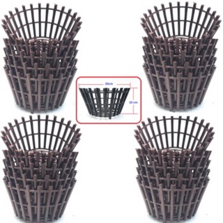 Chậu nhựa giả gỗ trồng Lan 20x10cm