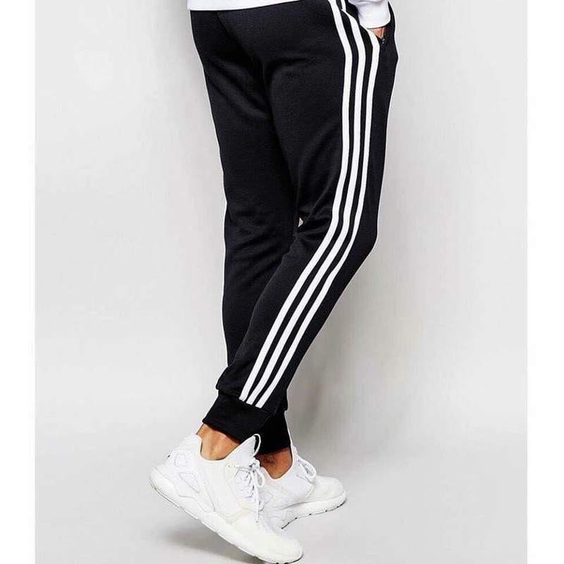 Quần jogger nỉ thế thao 3 sọc nam, chất nỉ bao ấm, cực dày dặn, nỉ co dãn siêu êm | BigBuy360 - bigbuy360.vn