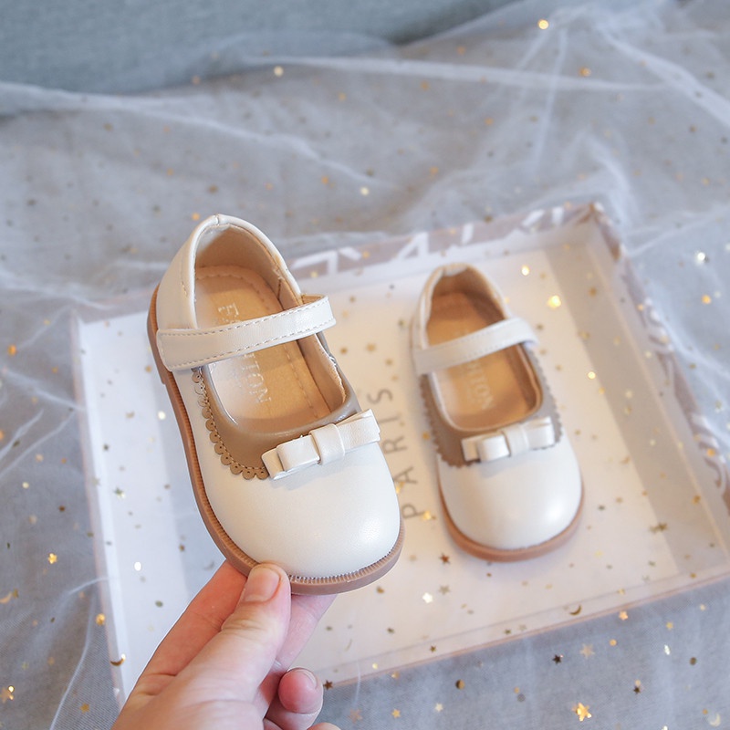 Giày búp bê cho bé gái phong cách Hàn Quốc da PU siêu mềm êm chân mã mới 876