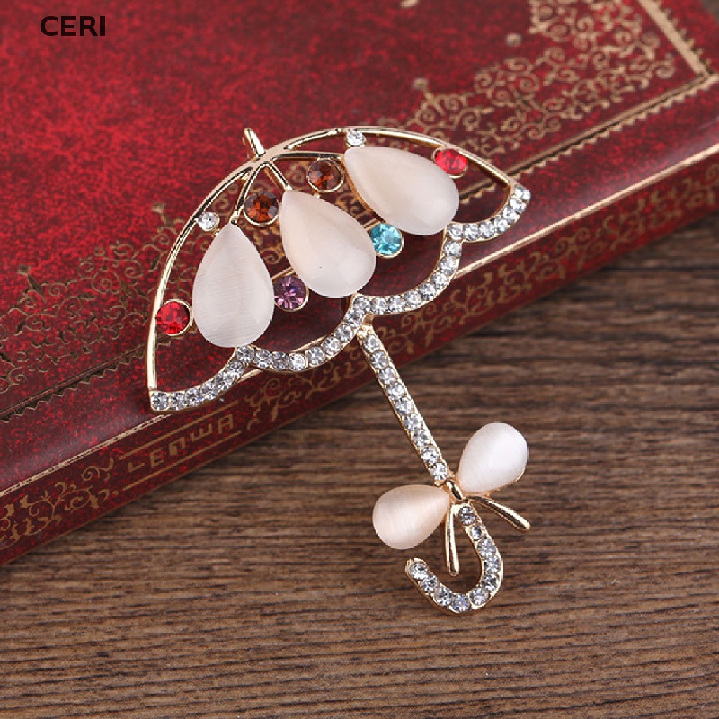 Ghim Cài Áo Hình Cây Dù Hoạt Hình Tráng Men Thời Trang