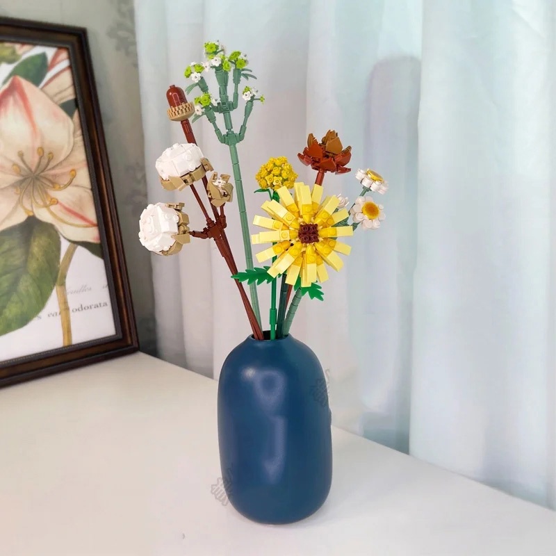 Bộ lắp ráp hoa hãng Loz mô hình bó hoa mã 1657,1658,1659,1670,1671, 1672