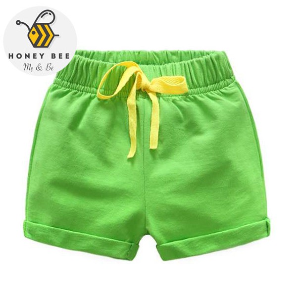 Quần short đùi cotton bé trai, bé gái WELLKIDS xuất Âu giá rẻ