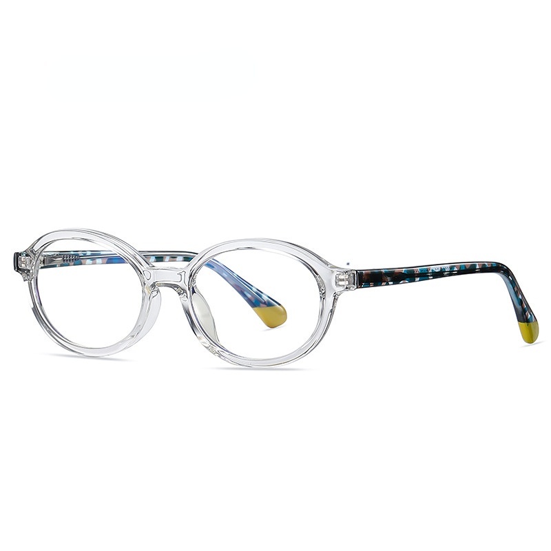 Mắt Kính Gọng Oval Chống Ánh Sáng Xanh Chất Lượng Cao Có Thể Thay Thế Cho Trẻ Em