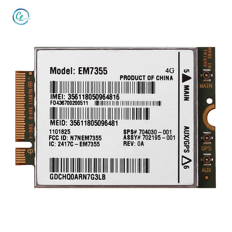 Thẻ Wifi không dây EM7355 LTE EVDO/HSPA WWAN NGFF 4G ule cho HP Elitebook 820 840 G1