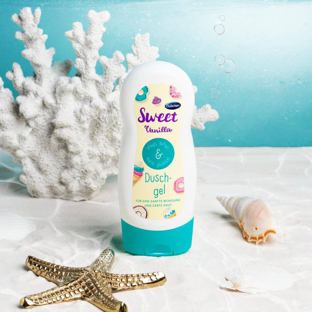 Sữa tắm trẻ em Buchen Kids Dugel Sweet vanila 230ml, Làm Sạch và Duy Trì Độ Ẩm Da Cho Trẻ