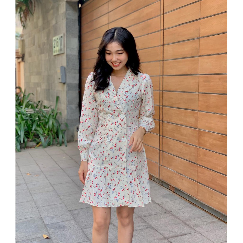 [26Studio] Đầm kiểu cúc Sana Dress