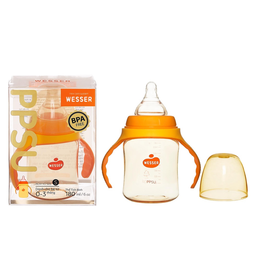 [CHÍNH HÃNG] BÌNH  SỮA PESU 180ML