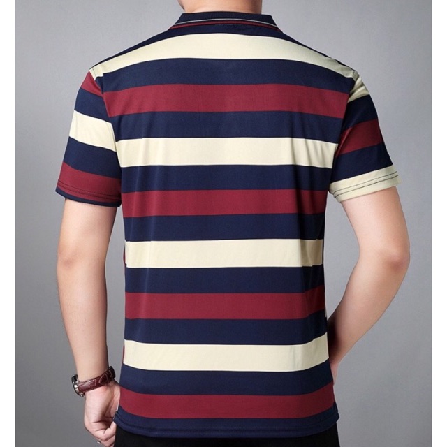 ÁO NAM CỘC TAY CỔ BẺ 100% COTTON CAO CẤP