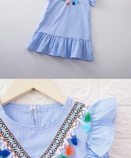 Set đầm mẹ bé tua rua