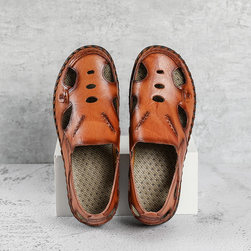Summer Good material Men Shoes sandal Breathable hand Makes stitching durable