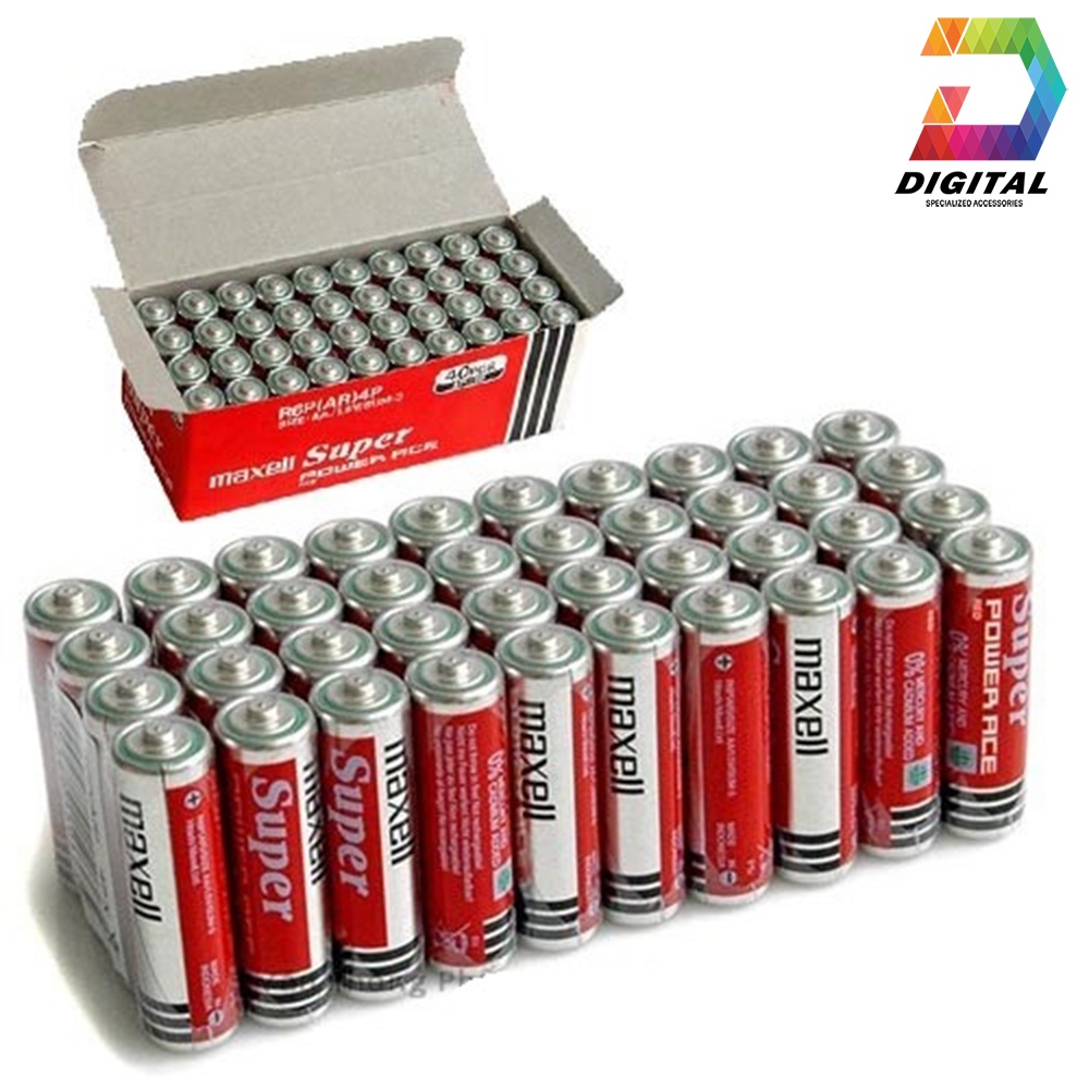 Hộp 40 Viên Pin Tiểu Maxell AA Chính Hãng