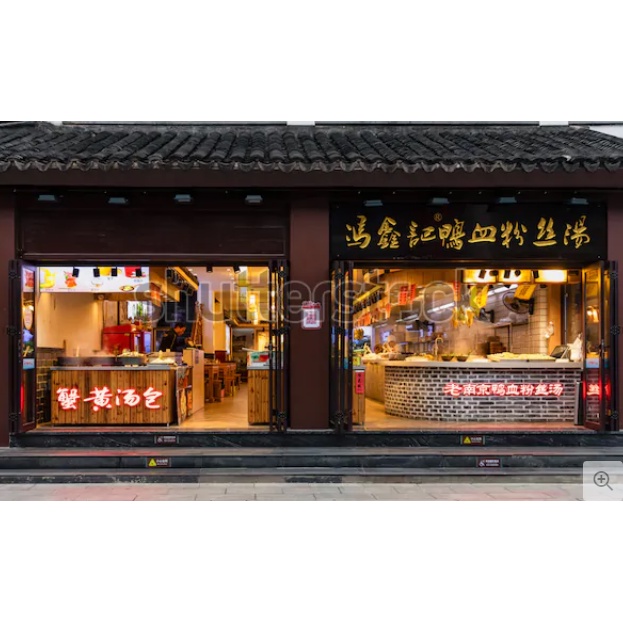 Tranh lụa 3D Góc Phố Hongkong trung quốc về đêm siêu thực