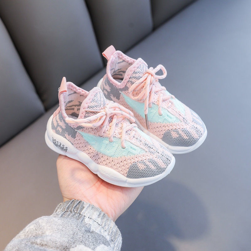 Giày thể thao phối lưới thoáng khí thời trang cho bé