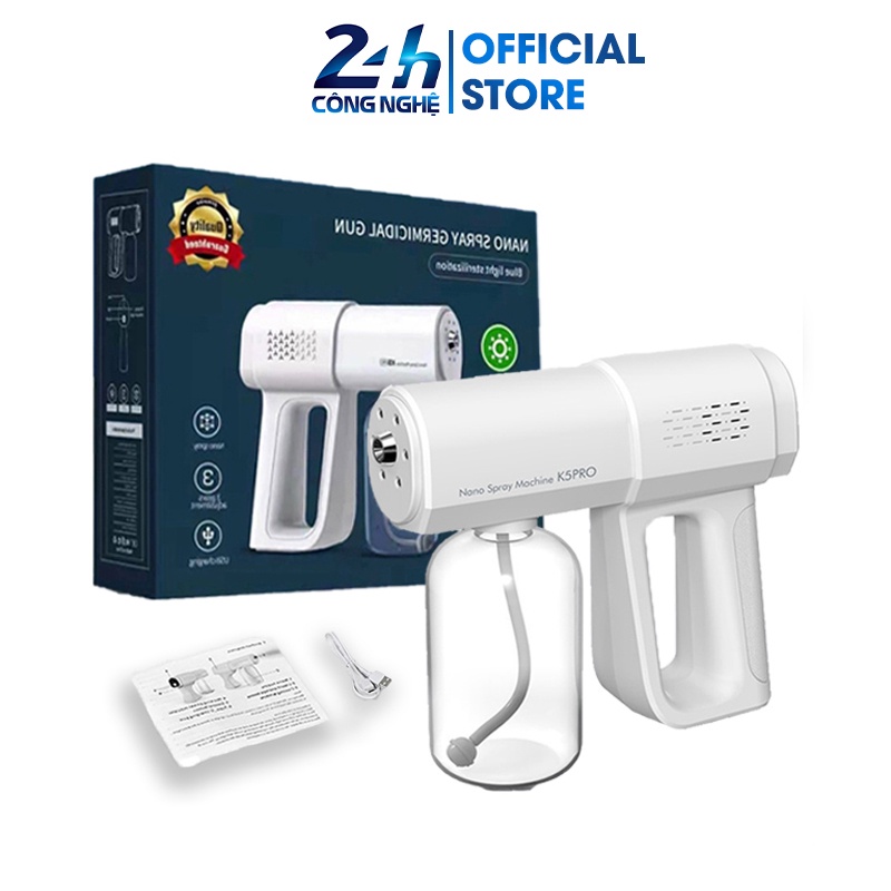 Máy xịt khử khuẩn cầm tay, súng phun khử khuẩn Nano T06, K5 Pro - K1340