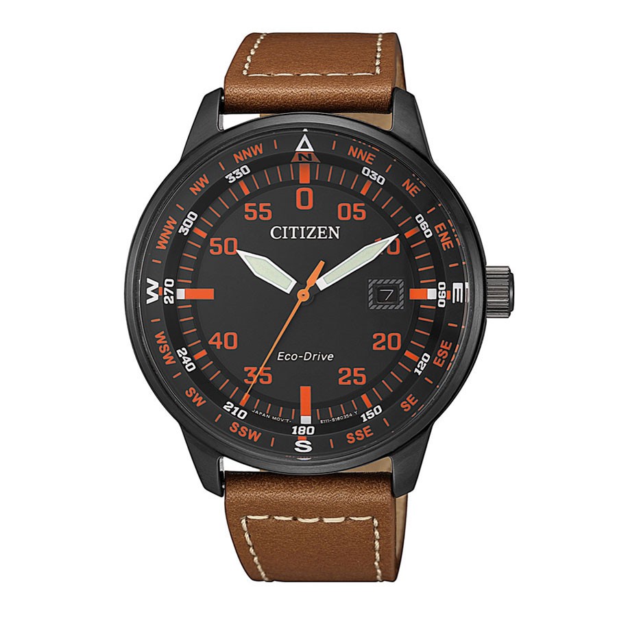 Đồng Hồ Nam Citizen Dây Da BM7395-11E - Mặt Đen