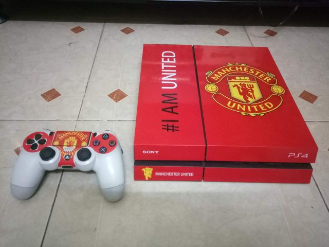 Skin PS4 Manchester united miếng dán trang trí bảo vệ decal máy game điện tử