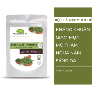Bột Lá Neem Ấn Độ nguyên chất hữu cơ 100gr - Giảm mụn, mờ thâm sạm, sáng da