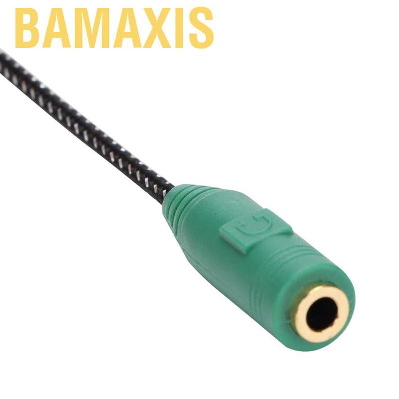 Giắc Chuyển Đổi Bamaxis 1pc 3.5mm 2 Male Plug Sang 1 Female Cho Điện Thoại