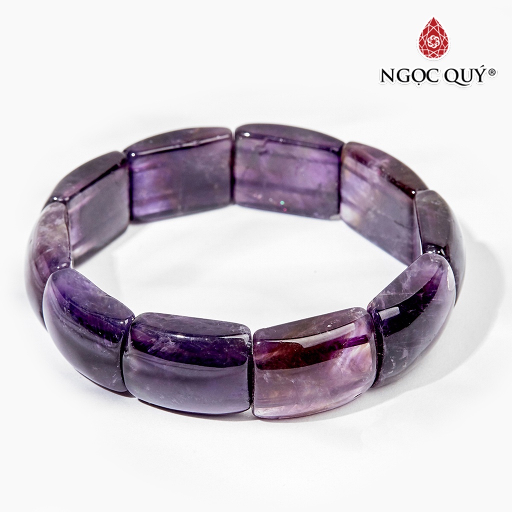 Vòng tay TA tím bản hẹ - Ngọc Quý