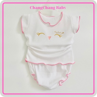 Set 5 bộ đồ đồ bé gái, đồ bộ sơ sinh, quần áo bé gái size từ 4kg đến 10kg ChangChang Baby GIAO MÀU NGẪU NHIÊN