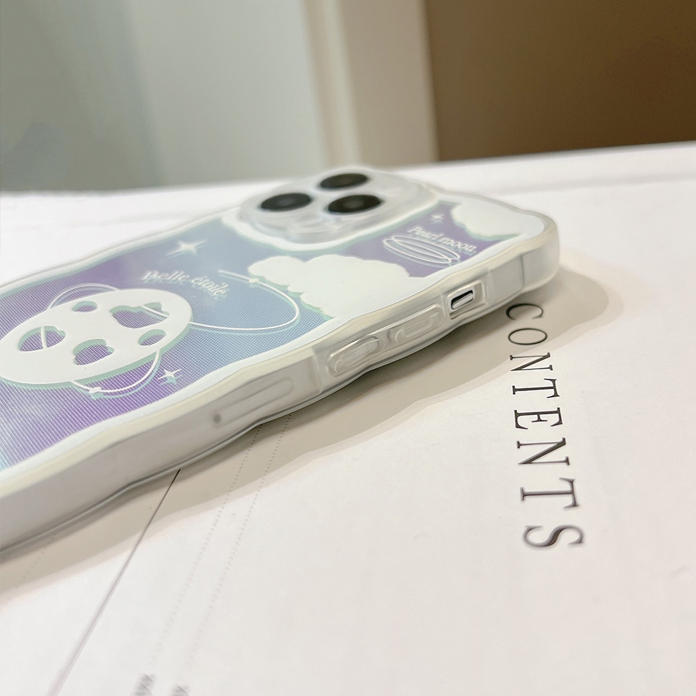 Ốp Điện Thoại TPU Mềm Trong Suốt Chống Sốc Viền Lượn Sóng Màu laser Cho iPhone 11 12 13 Pro max mini XS max xr 7 8 se2020 plus