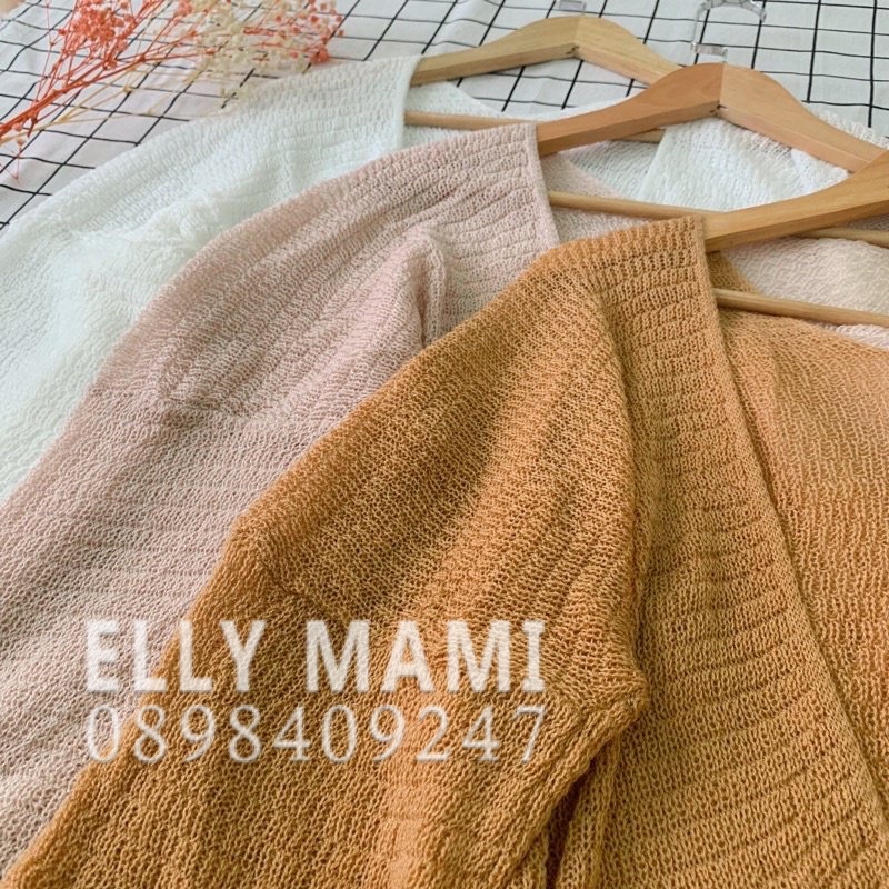 Áo Khoác Bầu Và Sau Sinh Cardigan Len Mỏng Thiết Kế Cao Cấp