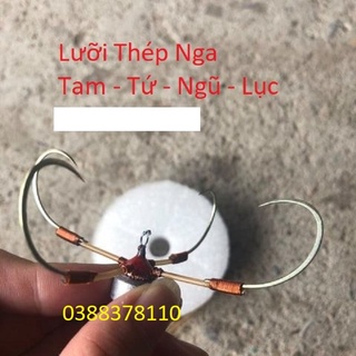 Lưỡi thép nga câu cá cao cấp chống rỉ