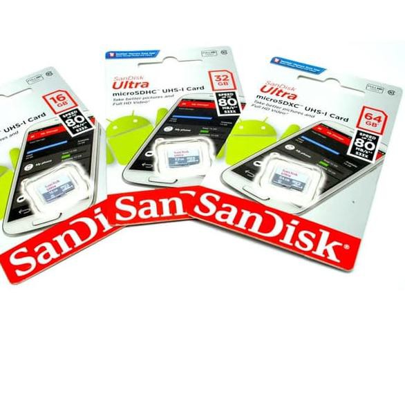 Thẻ Nhớ Sandisk Class 10 80mbps 32gb