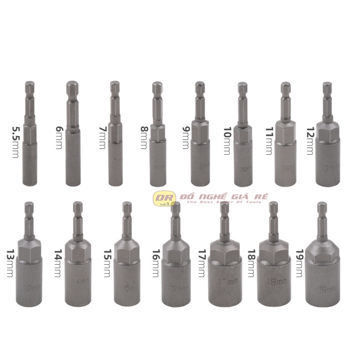 Đầu chụp Bulong  Lắp máy vặn ốc vít chân lục giác