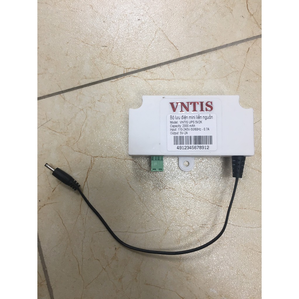 [Giá Sốc] UPS Mini Lưu Điện VNTIS Chuyên Dụng Cho Camera Giám Sát 5V-2A - Chân Kim