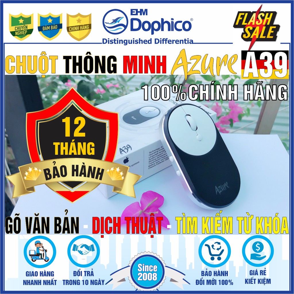 Chuột thông minh Azure A39 – Chuột gõ văn bản bằng giọng nói – Thương hiệu Đức – Nhập khẩu chính hãng – Bảo hành 12 thán